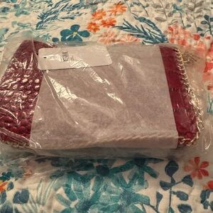 Red and Gold Chain Shoulder Bag